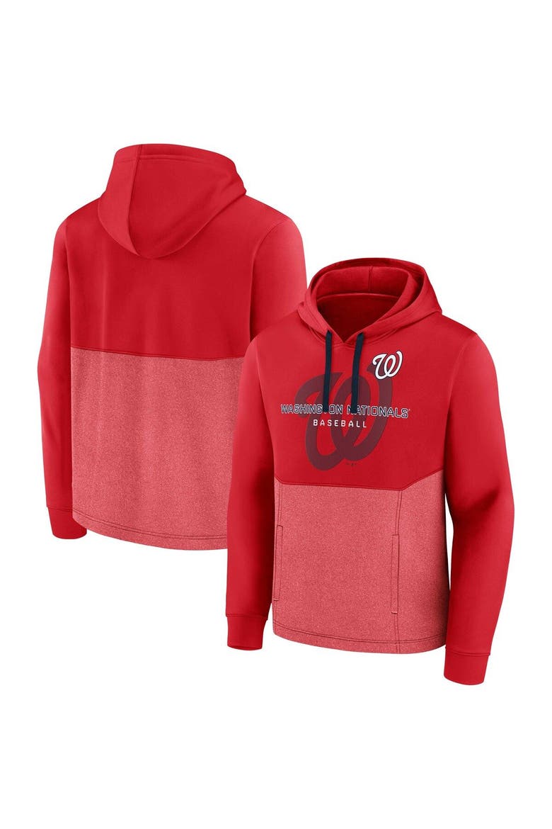 Men's Fanatics Branded Red Washington Nationals Call the Shots Pullover Hoodie, Main, color, Red
