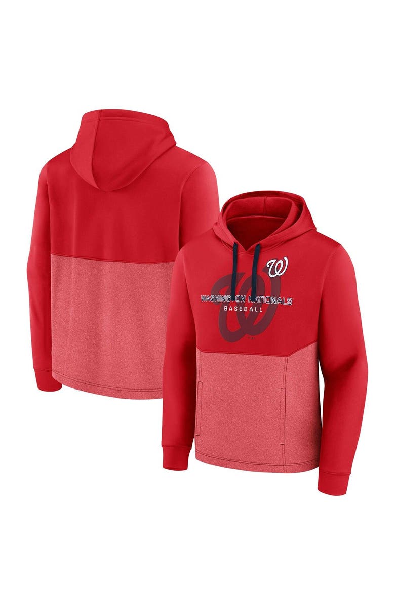 FANATICS Men's Fanatics Branded Red Washington Nationals Call the Shots Pullover Hoodie, Main, color, Red