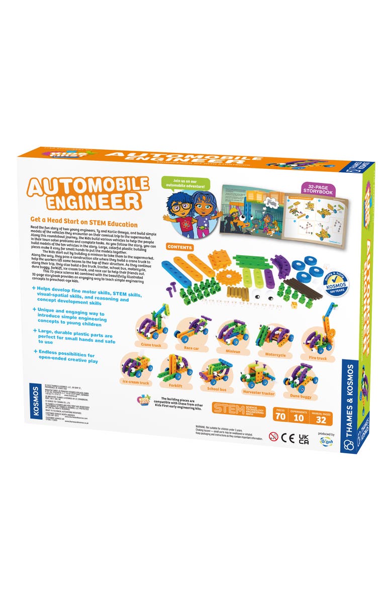 Thames & Kosmos Kids'' First Automobile Engineering Kit, Alternate, color, Purple Multi