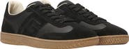 Balmain Swan trainers in smooth leather and suede