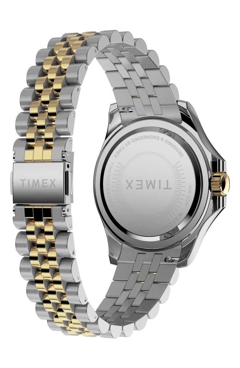 Timex<sup>®</sup> Kaia Crystal Two-Tone Bracelet Strap Watch, 38mm, Alternate, color, 