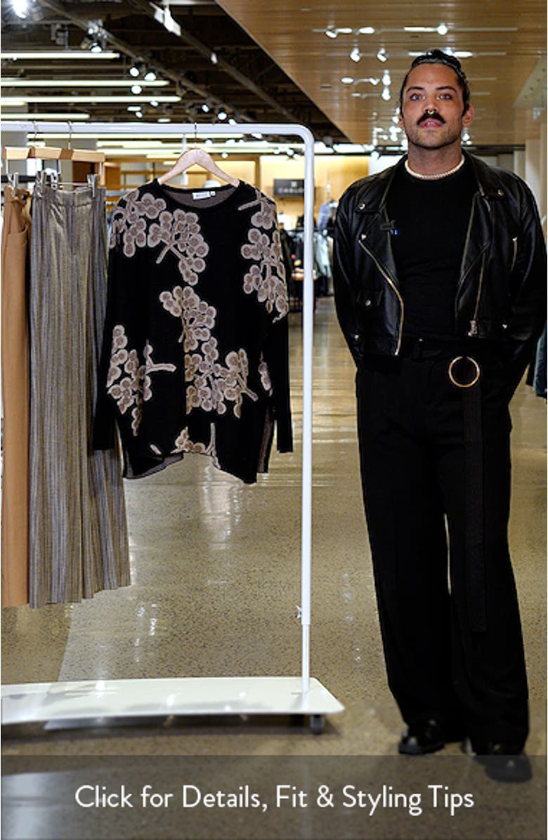 Feluca Jacquard Cotton & Modal Tunic Sweater, sales video thumbnail