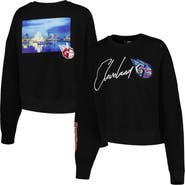 PRO STANDARD Women's Pro Standard Black Cleveland Guardians City Scape Pullover Sweatshirt