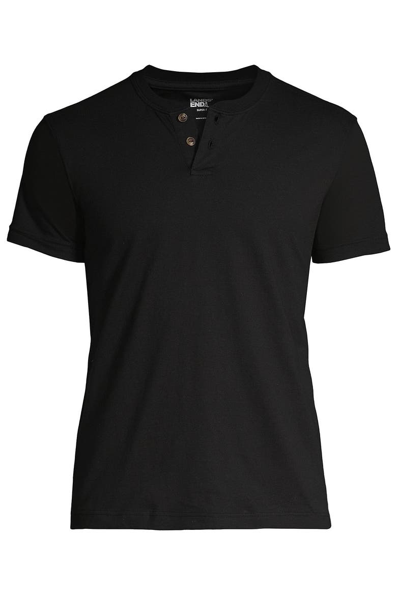Short Sleeve Super-T Henley, Alternate, color, Black