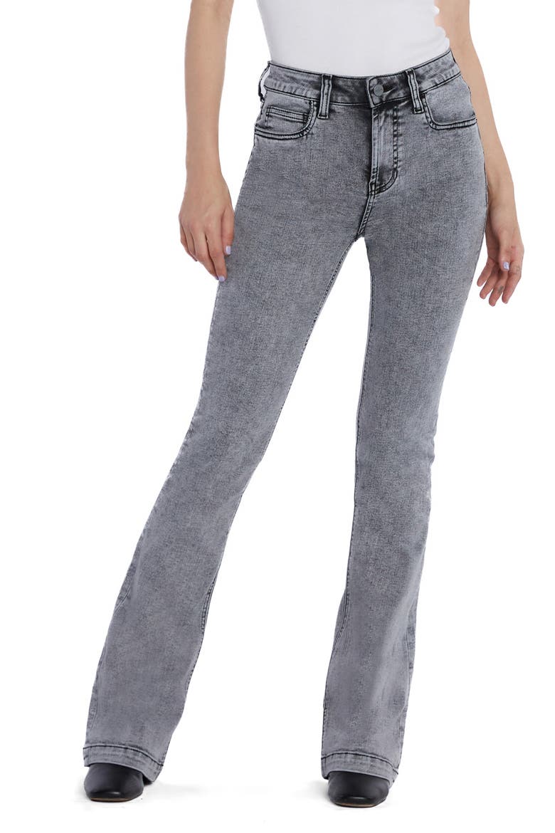 Rosa Flare Jeans, Main, color, GREY WASH