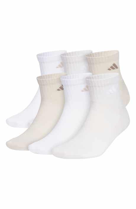 adidas Assorted 3-Pack Cushioned Quarter Socks