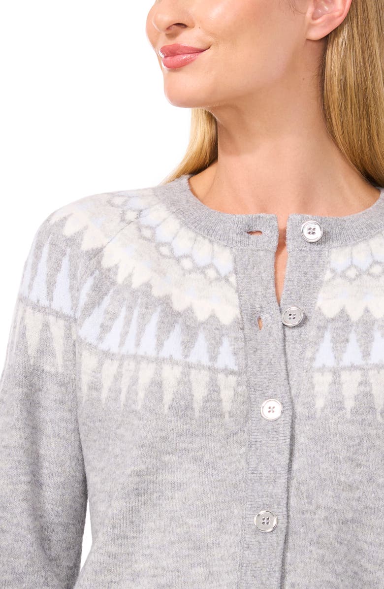 CeCe Fair Isle Cardigan, Alternate, color,