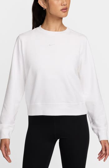 Nike Dri-fit One Long Sleeve Top In Neutral