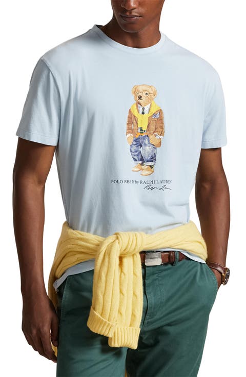 Classic Fit Polo Bear Cotton Graphic T-Shirt