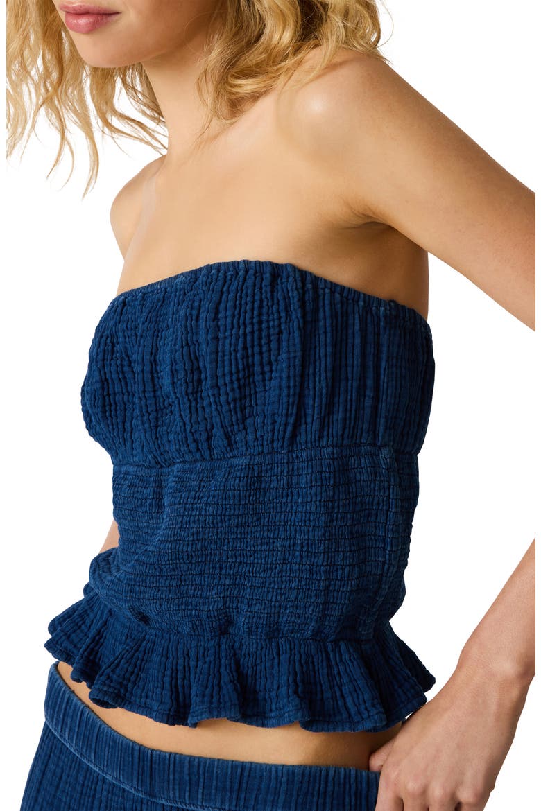 Harbor Strapless Top, Alternate, color, SOFT INDIGO