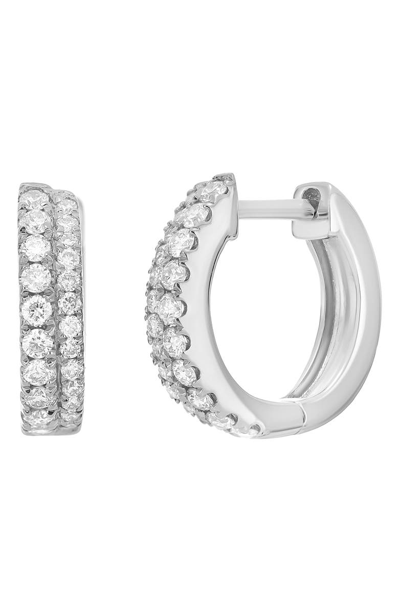 Carrière Jewelry Diamond Huggie Hoop Earrings - 0.35ct, Main, color,
