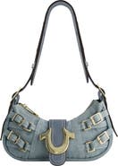 True Religion Multi-Strap Denim Shoulder Bag