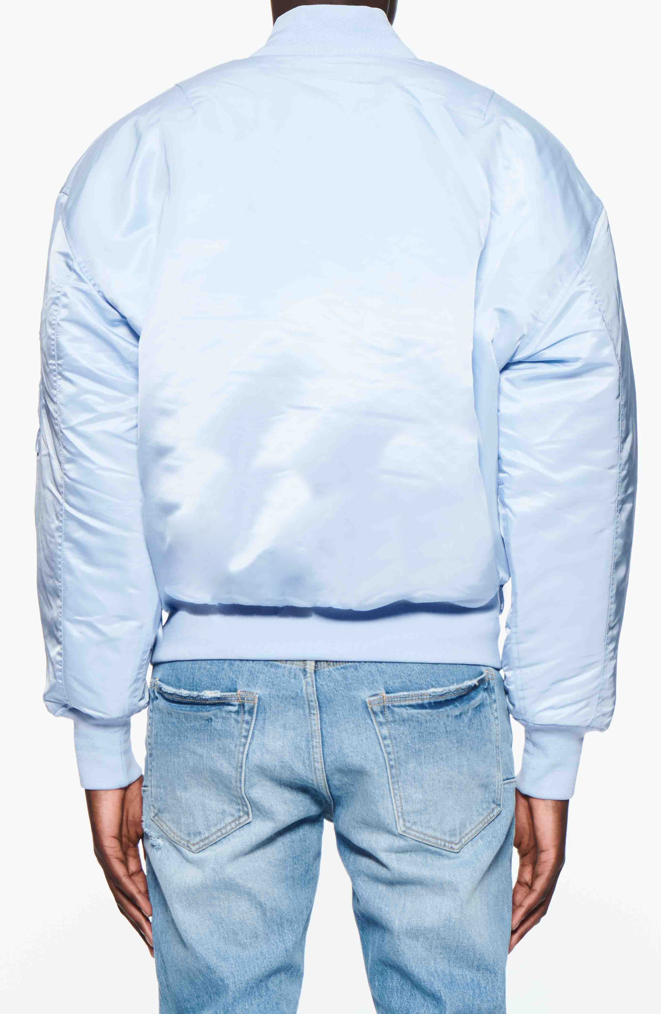 Oversize Satin Bomber Jacket - image 2