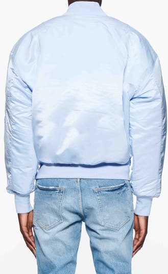 Oversize Satin Bomber Jacket