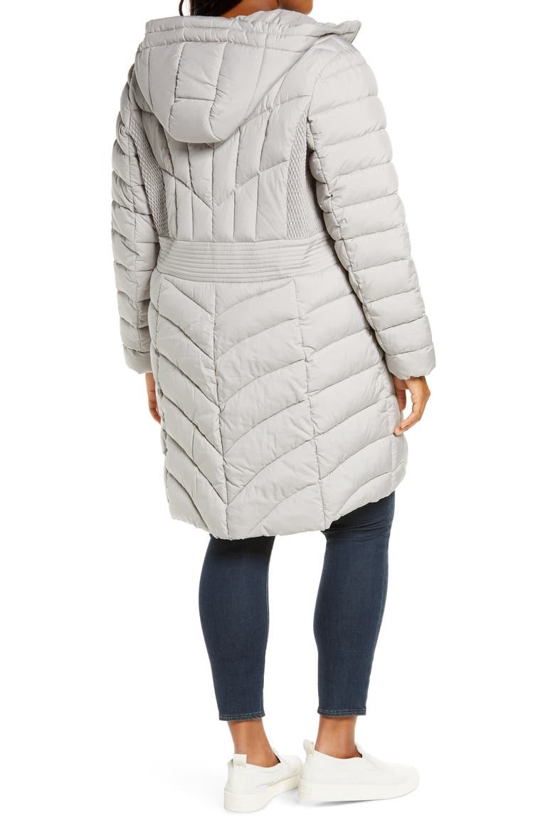 Packable Hooded Walker Coat, Alternate, color, OPAL GREY