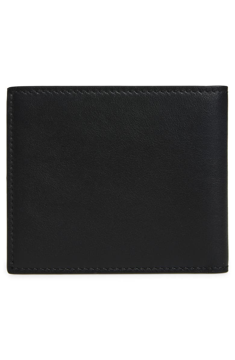 AMIRI Hollywood Logo Leather Bifold Wallet, Alternate, color, Black
