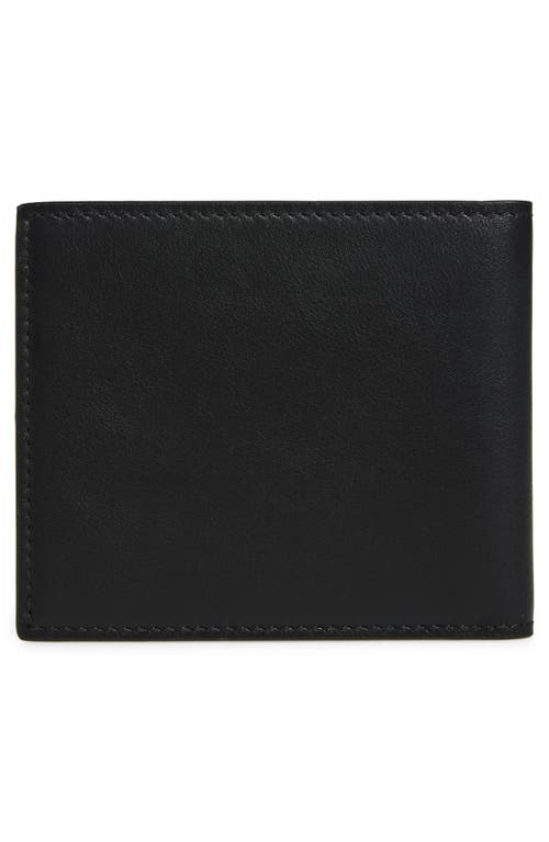 Amiri Bi-fold Wallwt With Logo Lettering On The Front In Leather Man In Black