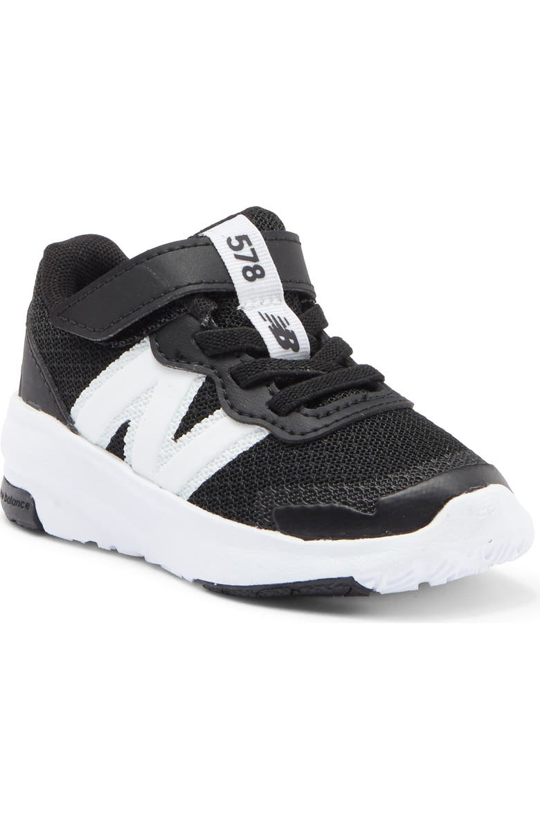 New Balance Kids' 578 Sneaker, Main, color, Black/ White
