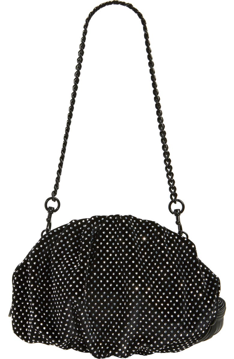 Rebecca Minkoff Small Ruched Clutch, Alternate, color, Black