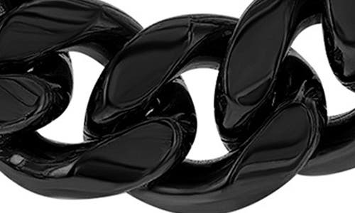Blackjack Cuban Chain Necklace In Black