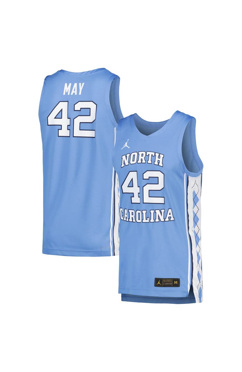 Jordan Brand Men's Jordan Brand Sean May Carolina Blue North Carolina Tar Heels Replica Basketball Player Jersey, Alternate, color, Light Blue
