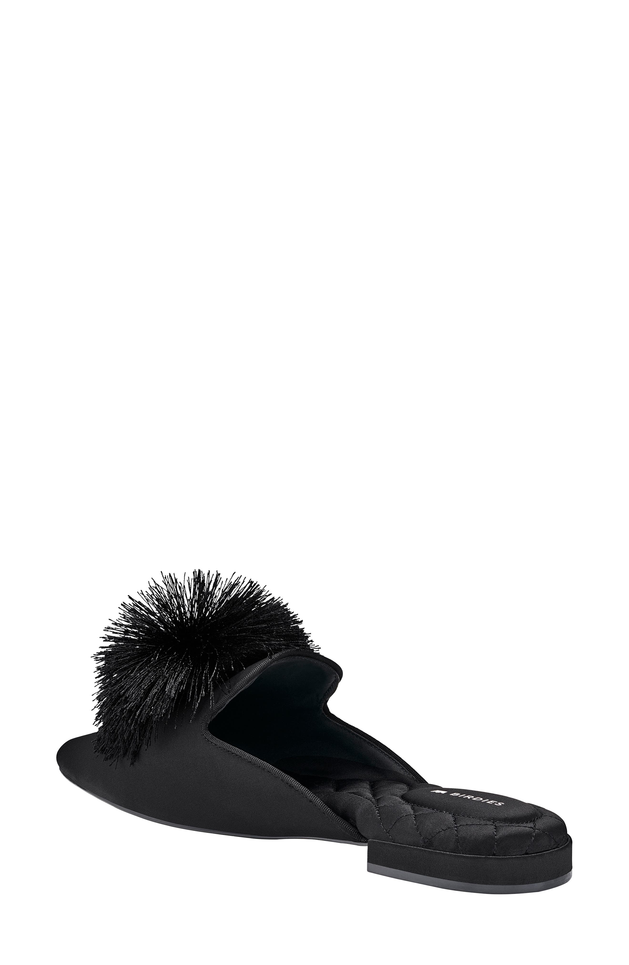 Birdies Dove Satin Mule, Alternate, color, 