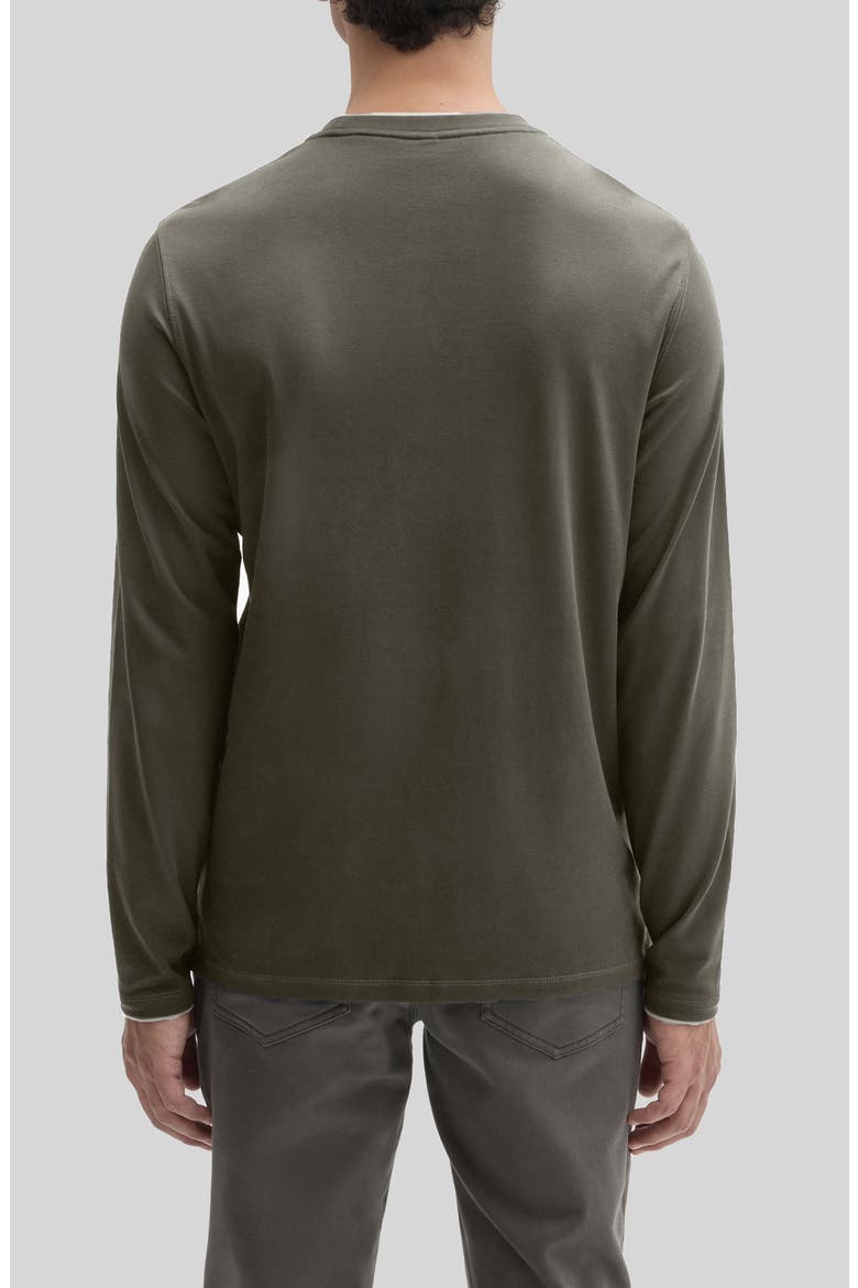 Georgia Pima Cotton Long Sleeve T-Shirt, Alternate, color, DUSTY OLIVE