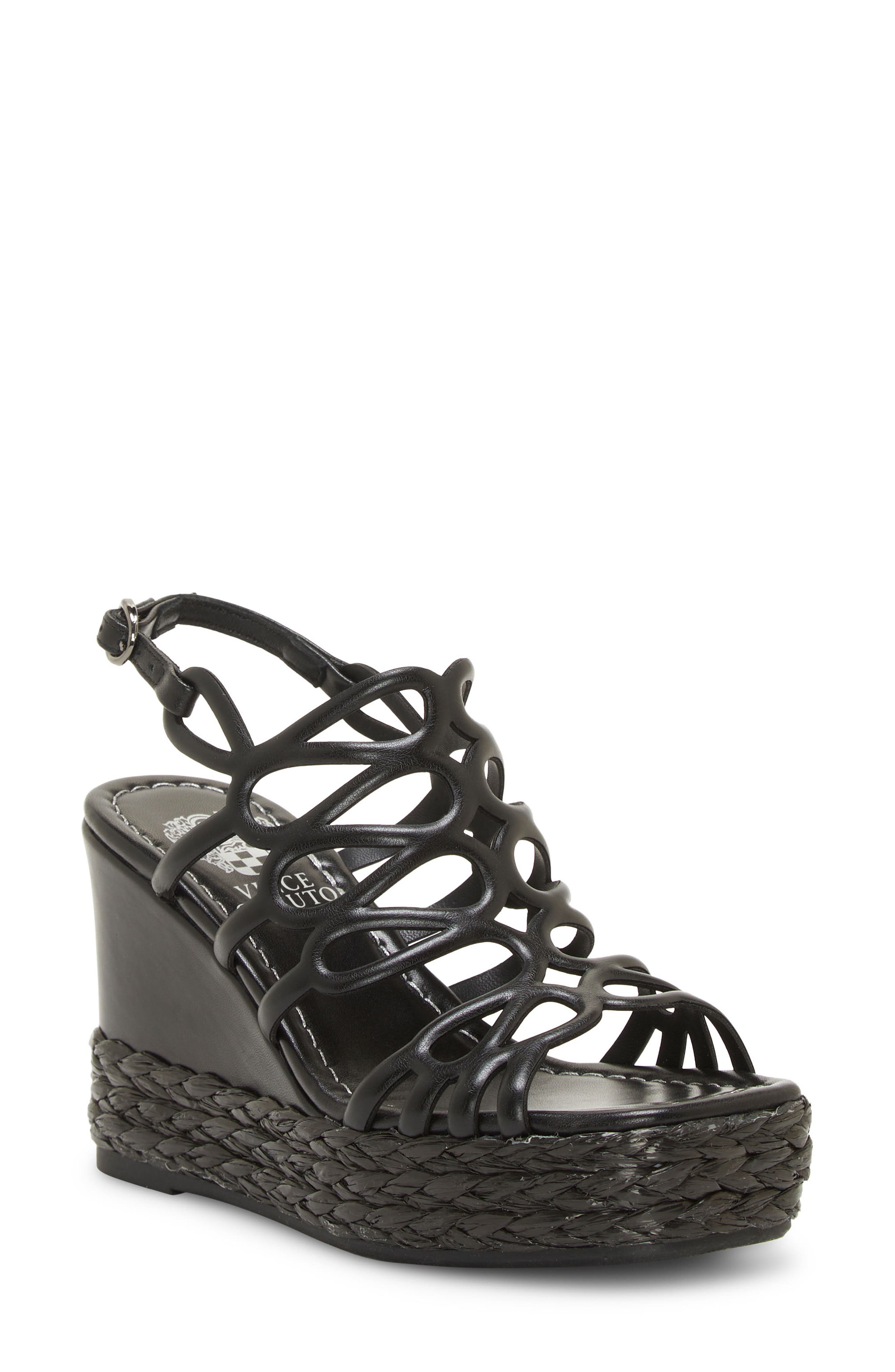 Vince Camuto Alize Platform Wedge Strappy Sandal, Main, color, 