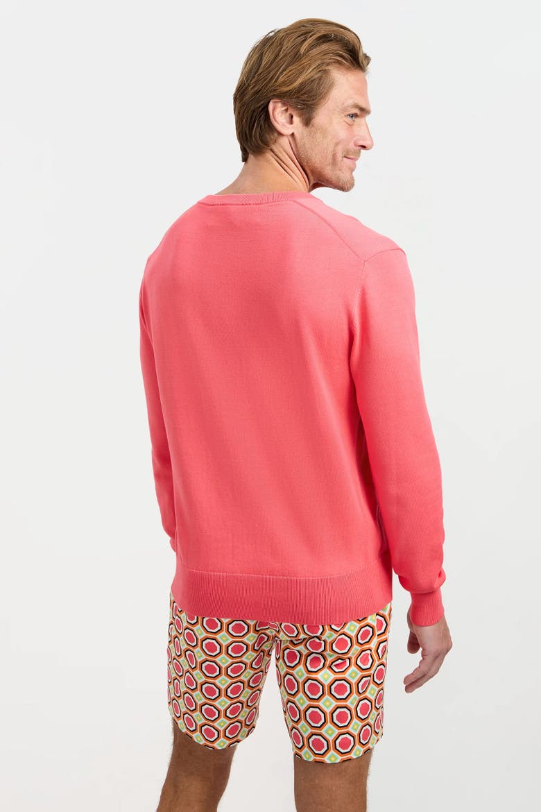 Divino V-Neck Sweater, Alternate, color, Corso Coral