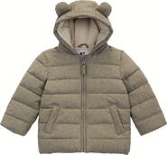 Rokka&Rolla Bear Fleece Hooded Puffer Jacket
