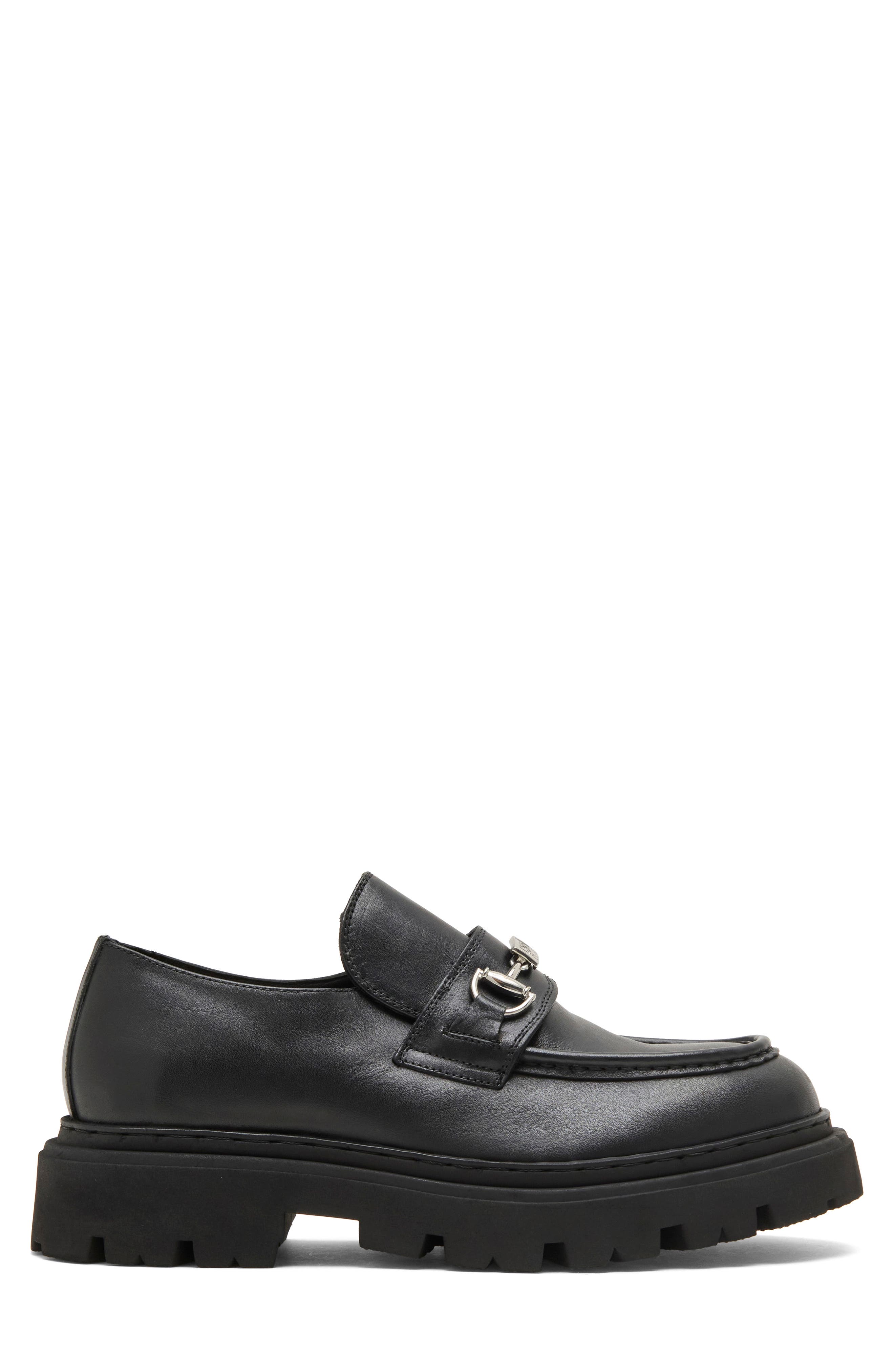 Leather Lug Sole Loafer