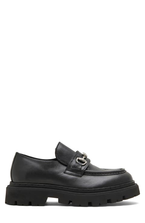 Leather Lug Sole Loafer