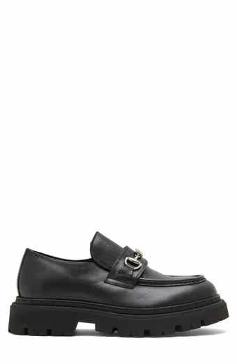 Leather Lug Sole Loafer