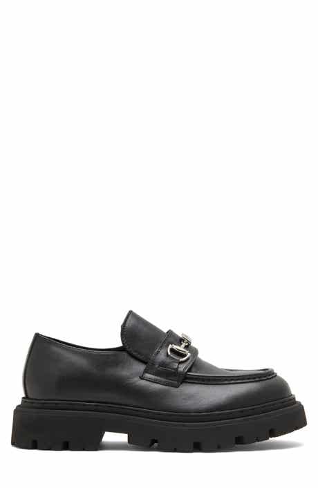 Leather Lug Sole Loafer