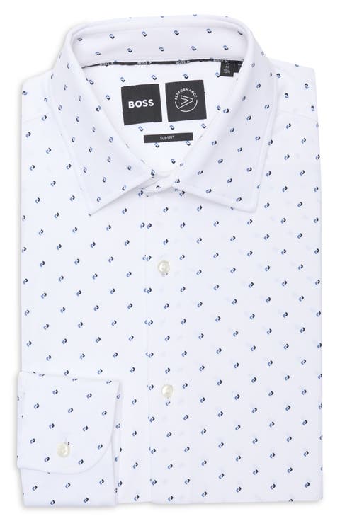 Hank Kent Slim Fit Performance Dress Shirt