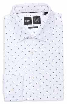 BOSS Hank Kent Slim Fit Performance Dress Shirt