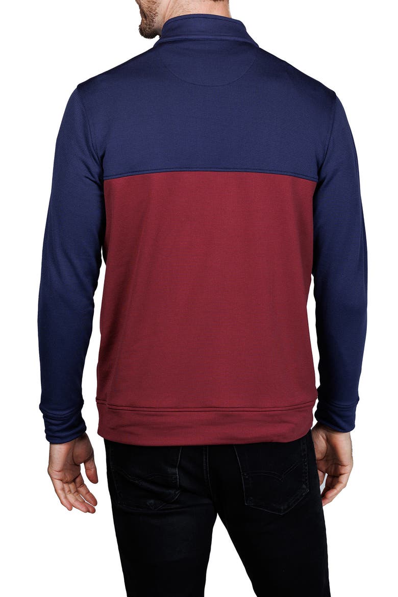 Quarter Zip Performance Pullover, Alternate, color, BURGUNDY