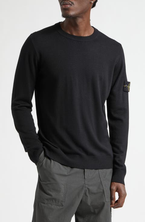 Compass Patch Virgin Wool Crewneck Sweater