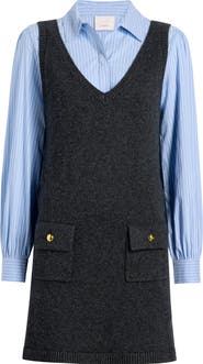 Cinq à Sept Vivianne Mixed Media Minidress