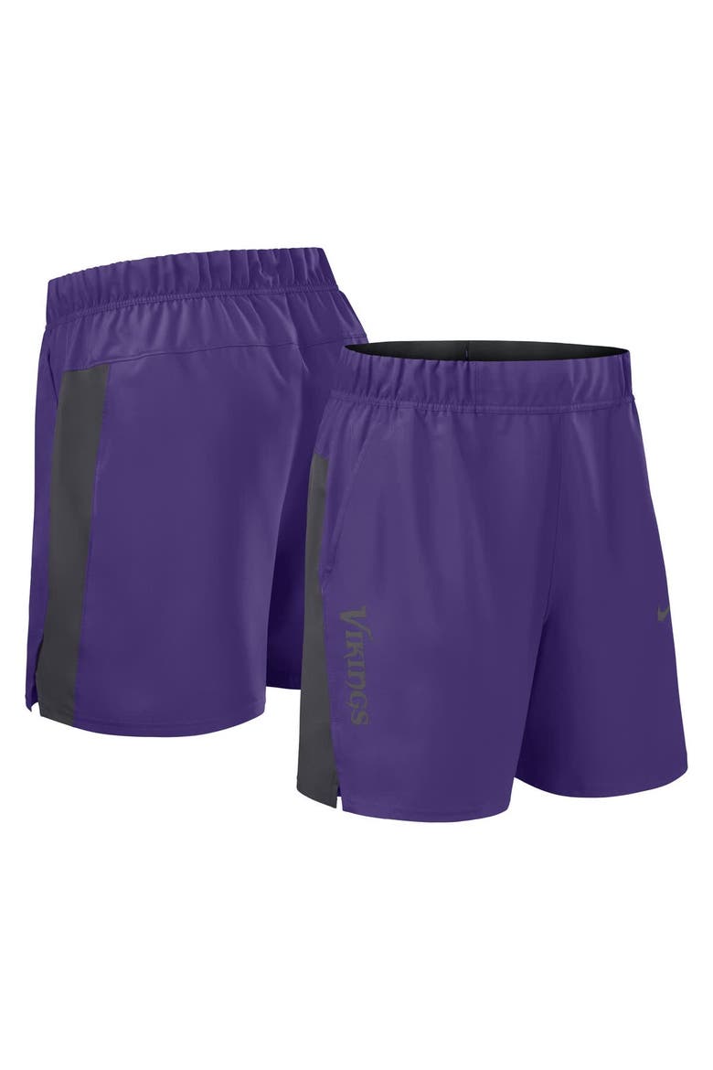 Men's Nike Purple Minnesota Vikings Woven Victory Performance Shorts, Alternate, color, Purple