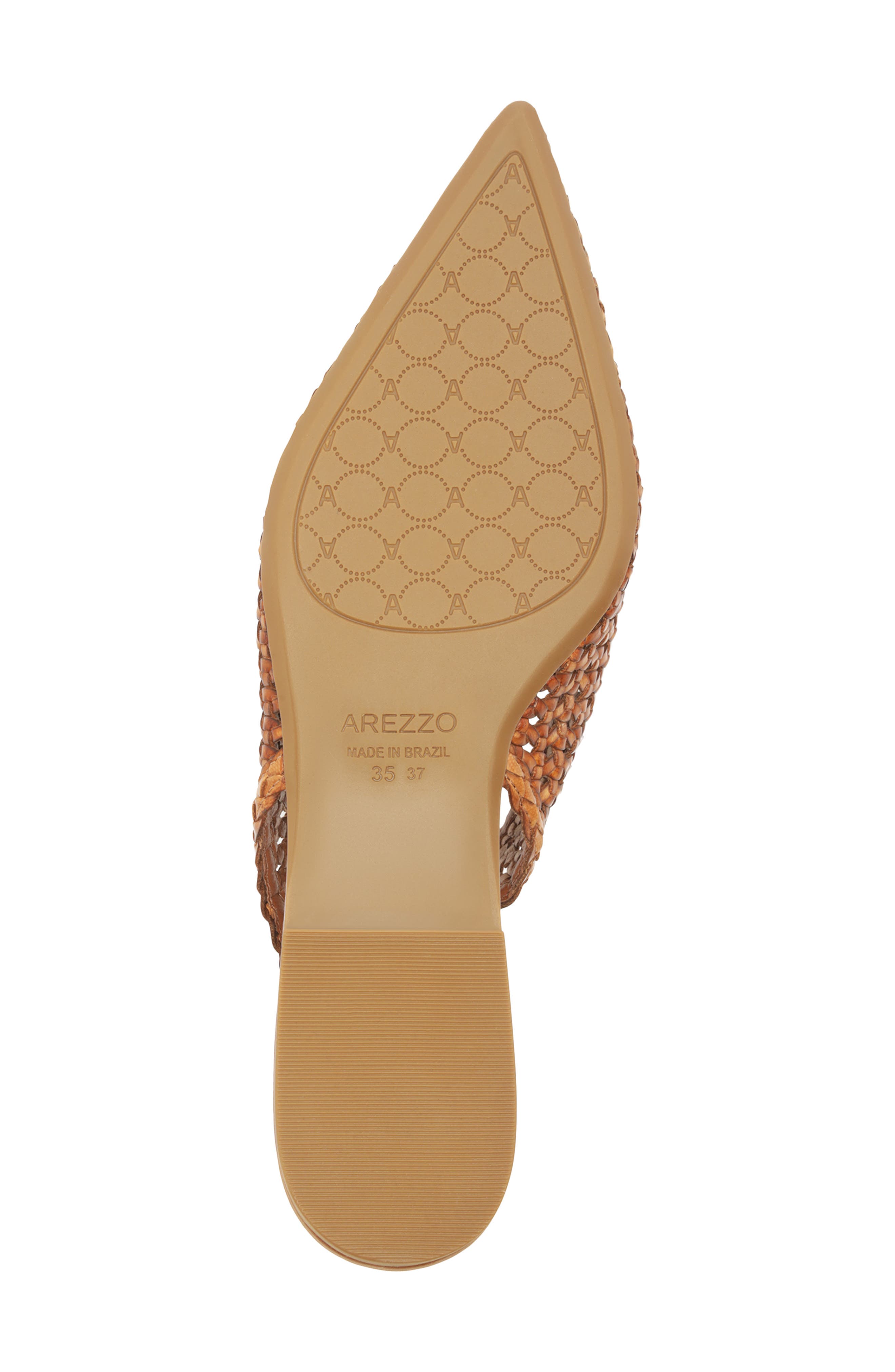 Arezzo Eva Slingback Pointed Toe Flat, Alternate, color, Soul Natural