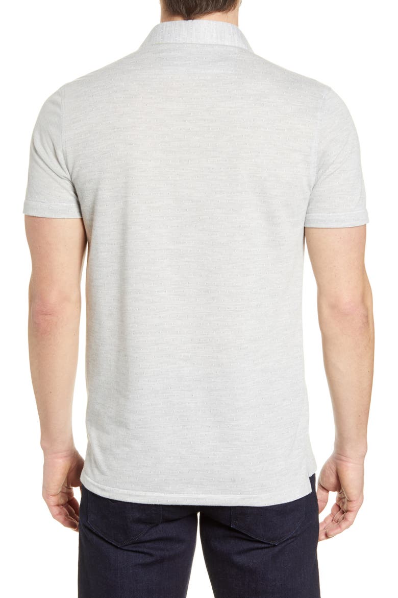 Jacquard Performance Polo, Alternate, color, WHITE