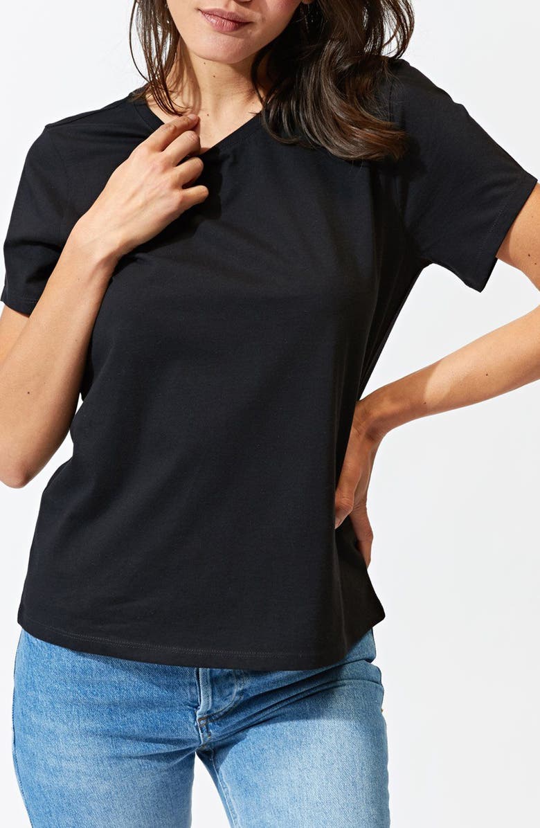 Threads 4 Thought Invincible Organic Cotton T-Shirt, Alternate, color, Black