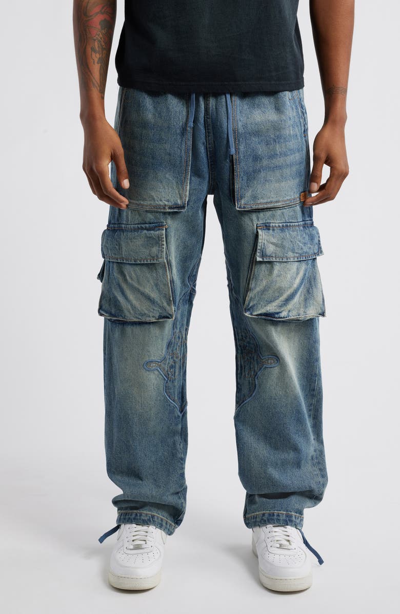 Billionaire Boys Club Bronco Cargo Jeans, Main, color, Pandora