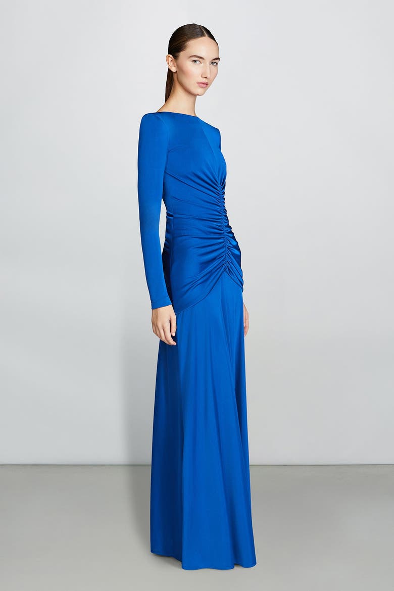 Thea Gown, Alternate, color, SAPPHIRE