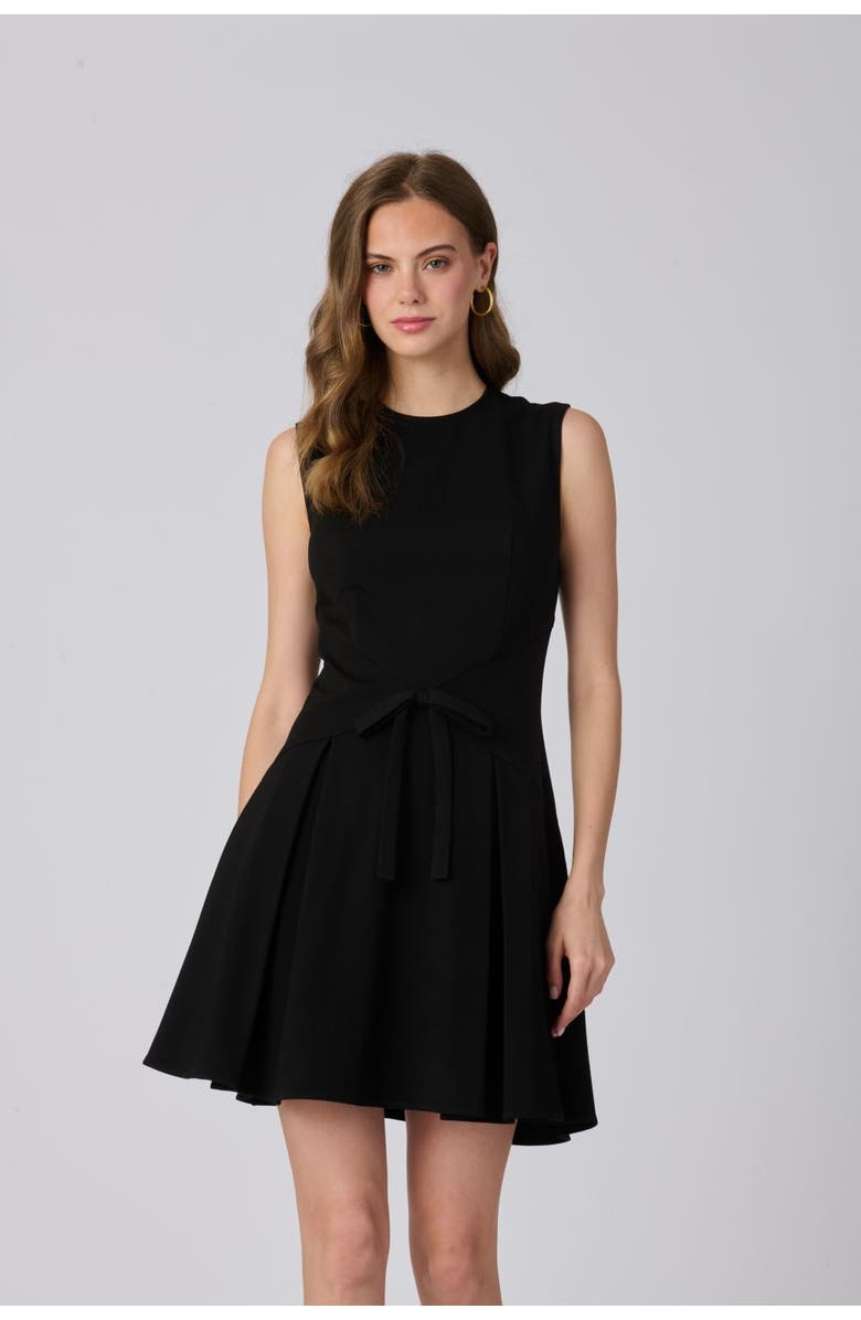 Shoshanna Heather Ponte Dress, Main, color, Jet