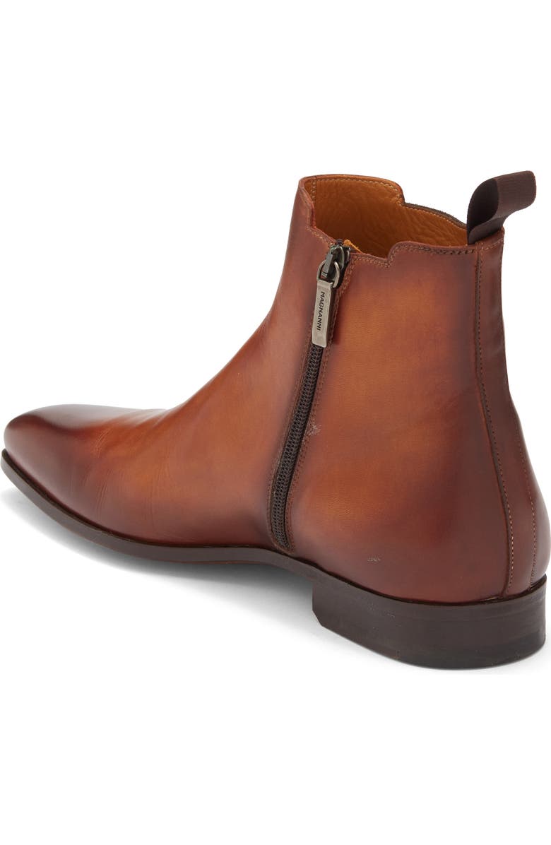 Magnanni Navaro Square Toe Boot, Alternate, color, Cuero