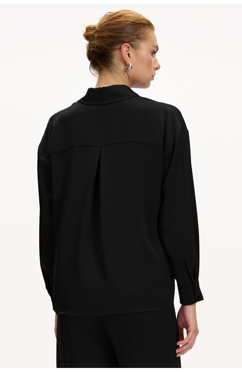 Exquise Alexander Long Sleeve Shirt, Alternate, color, Black