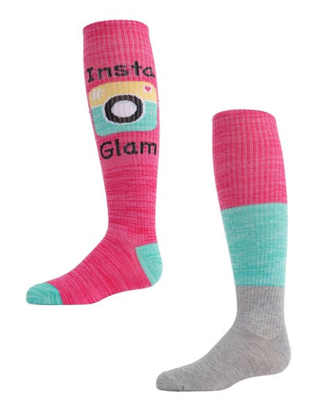 InstaGlam Knee High Socks 2-Pack (Little Kid & Big Kid)