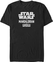 Star Wars: The Mandalorian and Grogu Mens Star Wars The Mandalorian and Grogu Official Bold Logo T Shirt